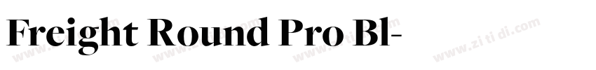 Freight Round Pro Bl字体转换